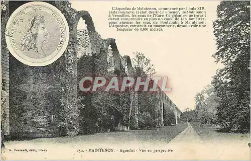 Ansichtskarte AK Maintenon Aqueduc Vue en perspective