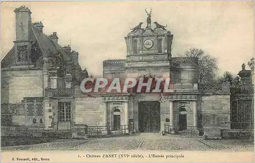 Cartes postales Chateau d'Anet L'Entree principale