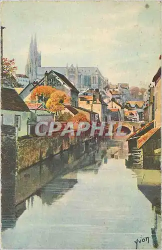 Ansichtskarte AK Chartres Eure et Loir L'Eure au pont Saint Hilaire