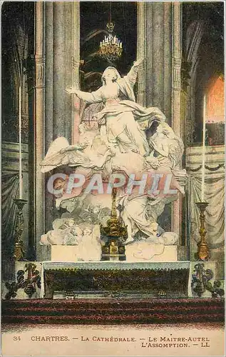 Cartes postales Chartres La Cathedrale Le Maitre Autel L'Assomption