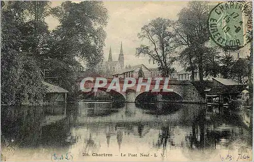 Ansichtskarte AK Chartres Le Pont Neuf