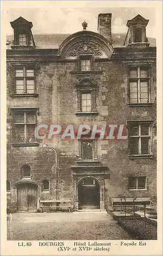 Ansichtskarte AK Bourges Hotel Lallemant Facade Est