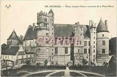 Ansichtskarte AK Bourges Palais Jacques Coeur vue prise de la Place Berry