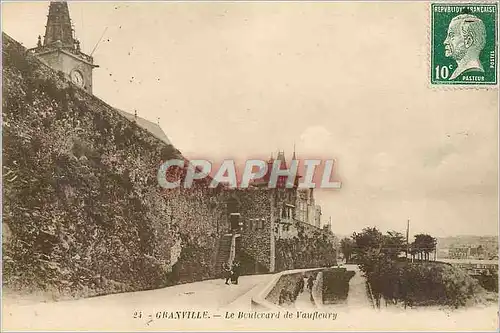 Ansichtskarte AK Granville Le Boulevard de Vaufleury