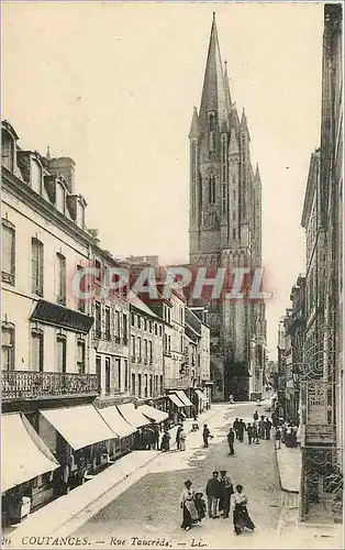 Cartes postales Coutances Rue Taucrede