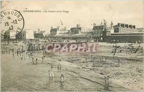 Cartes postales Cherbourg Le Casino et la Plage