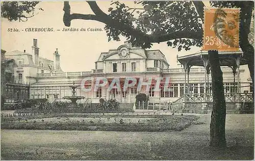 Ansichtskarte AK Cherbourg Jardins du Casino