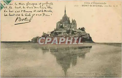 Ansichtskarte AK Mont St Michel cote Est Botrel