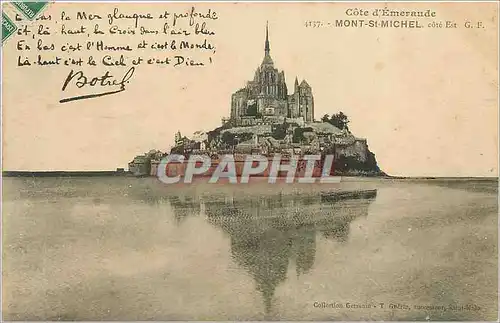 Cartes postales Mont St Michel cote Est Botrel