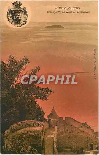 Cartes postales Mont St Michel Echauguette du Nord et Tombelaine