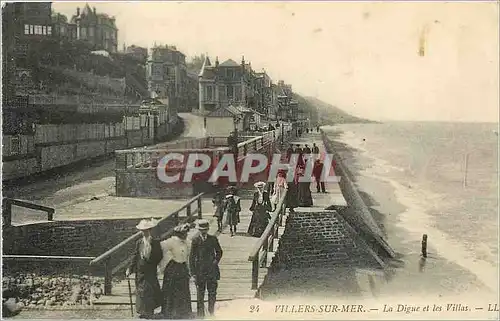 Ansichtskarte AK Villers sur Mer La Digue et les Villas