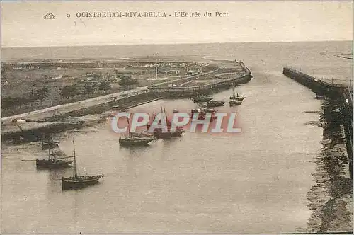 Cartes postales Ouistreham Riva Bella L'Entree du Port Bateaux