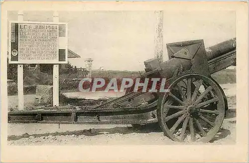 Cartes postales Bernieres sur Mer Calvados Canon Militaria