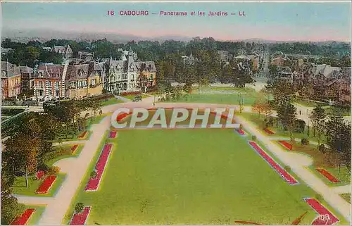 Cartes postales Cabourg Panorama et les Jardins