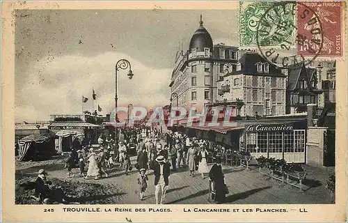 Cartes postales Trouville  La Reine des Plages La Cancaniere et les Planches