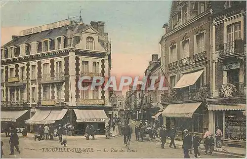 Cartes postales Trouville  sur Mer La Rue des Bains