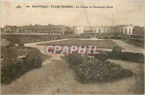 Cartes postales Deauville Plage Fleurie Le Casino et Normandy Hotel