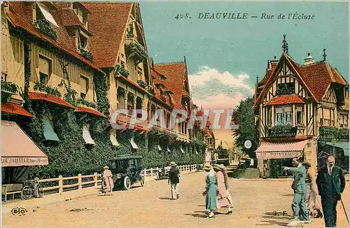 Cartes postales Deauville Rue de l'Ecluse
