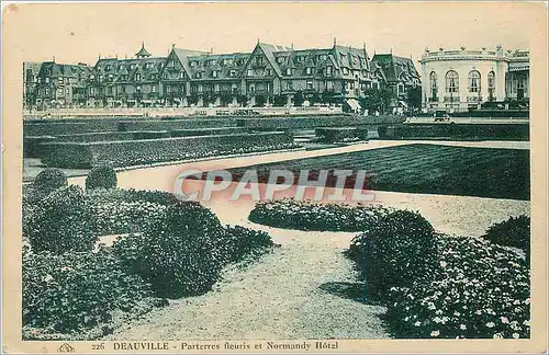 Cartes postales Deauville la Plage Fleurie