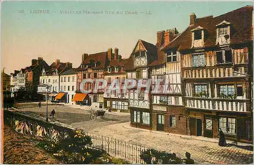 Ansichtskarte AK Lisieux Vieille Maisons Rue au Char