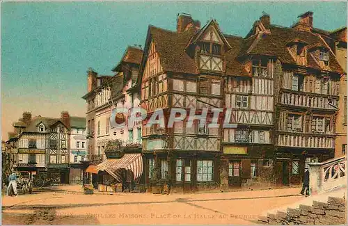 Cartes postales Lisieux Vieilles Maisons Place de la Halle au Peurre