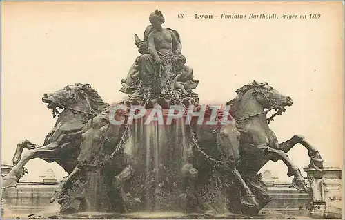 Cartes postales Lyon Fontaine Bartholdi