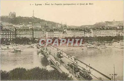 Ansichtskarte AK Lyon Pont La Fayette et Quai de Retz