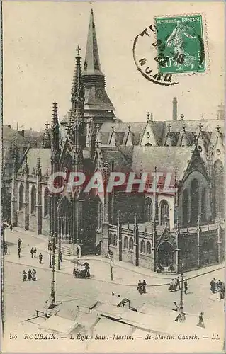 Cartes postales Roubaix L'Eglise Saint Martin
