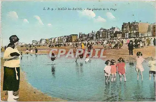 Cartes postales Malo les Bains Vue generale de la Plage