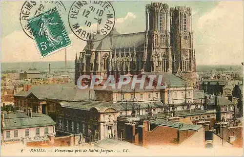 Ansichtskarte AK Reims Panorama pris de Saint Jacques