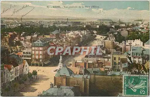 Cartes postales Reims Vue generale de la Place d'Erlon