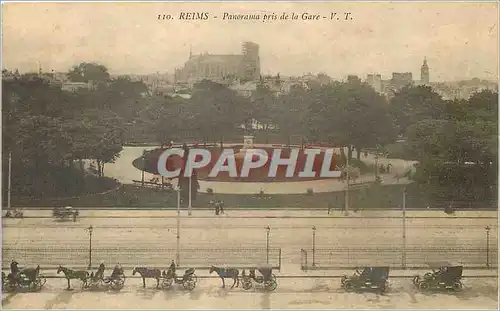 Ansichtskarte AK Reims Panorama pris de la Gare