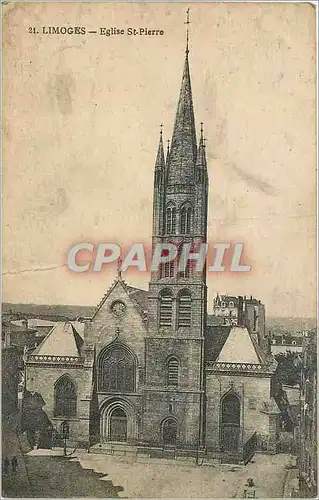 Cartes postales Limoges Eglise St Pierre