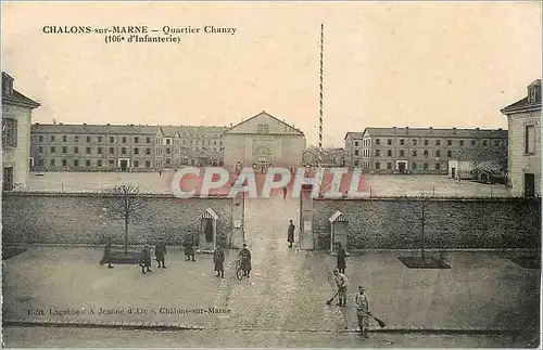 Cartes postales Chalons sur Marne Quartier Chanzy Militaria