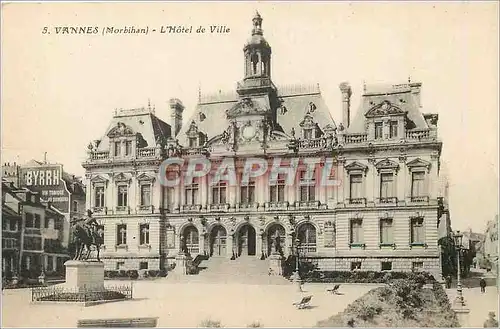 Ansichtskarte AK Vannes Morbihan L'Hotel de Ville