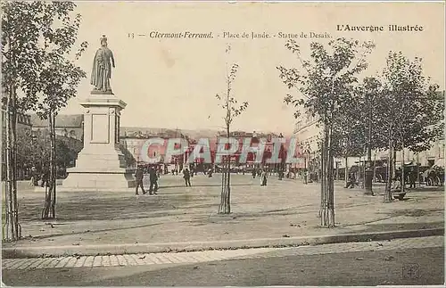 Cartes postales Clermont Ferrand Place de Jaude Statue de Desaix