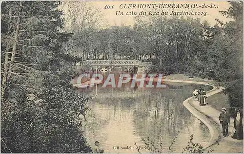 Cartes postales Clermont Ferrand P de D Un coin du Lac au Jardin Lecoq