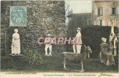 Cartes postales Clermont Ferrand La Fontaine petrifiante Chevre Giraffe Girafe