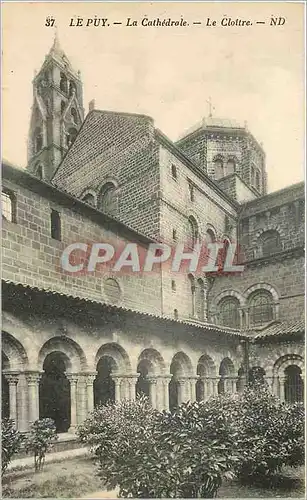 Cartes postales Le Puy La Cathedrale Le Cloitre