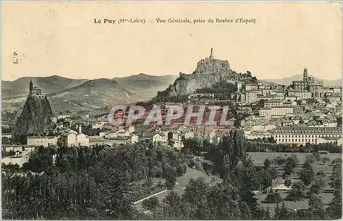 Cartes postales Le Puy  Hte Loire Vue Generale prise du Rocher d'Espaly