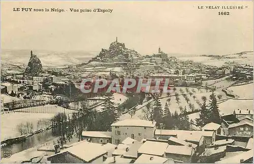 Ansichtskarte AK Le Puy  sous la Neige Vue prise d'Espaly