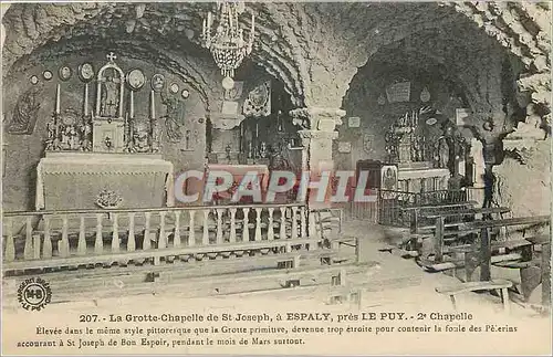 Cartes postales La Grotte Chapelle de St Joseph a Espaly pres Le Puy