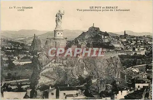 Cartes postales Le Puy  et Espaly Vue panoramique prise de l'Arbousset