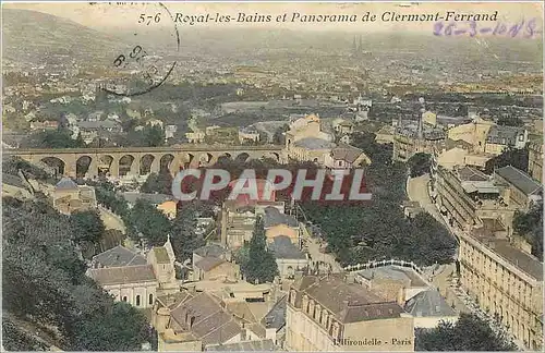 Cartes postales Royat les Bains et Panorama de Clermont Ferrand