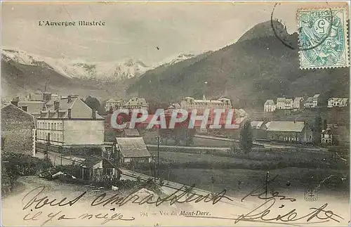 Cartes postales Vue du Mont Dore