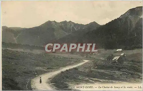 Ansichtskarte AK Le Mont Dore La Chaine de Sancy et la route