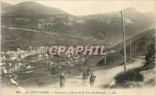 Ansichtskarte AK Le Mont Dore Panorama et Route de la Tour d'Auvergne