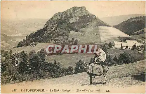 Cartes postales La Bourboule La Roche Vendeix Ane mule