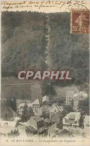 Cartes postales Le Mont Dore Le Funiculaire des Capucins