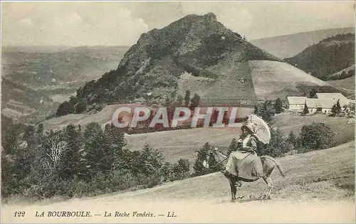 Cartes postales La Bourboule La Roche Vendeix Ane Mule